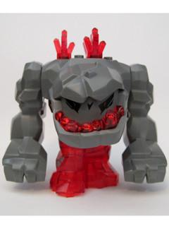 LEGO Minifigure-Rock Monster Large: Tremorox (Trans-Red)-Power Miners-PM016-Creative Brick Builders